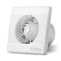 Wentylator ścienny osiowy Premium 120 S włączany ręcznie | 01-017 Airroxy
