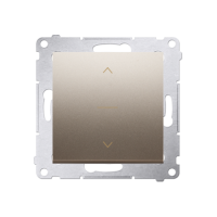 Łącznik żaluzjowy trójpozycyjny 1-0-2 (moduł) złoty mat DZW1K.01/44 Simon 54 | DZW1K.01/44 Kontakt Simon