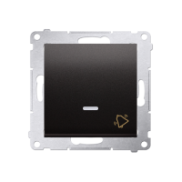 Przycisk „dzwonek” (moduł) 16AX, 250V, zaciski śrubowe, antracyt DD1AL.01/48 Simon 54 | DD1AL.01/48 Kontakt Simon