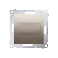 Zaślepka ramki, mocowanie za pomocą łapek lub wkrętów, złoty mat DPS.01/44 Simon 54 | DPS.01/44 Kontakt Simon