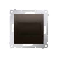 Zaślepka ramki, mocowanie za pomocą łapek lub wkrętów, brąz mat DPS.01/46 Simon 54 | DPS.01/46 Kontakt Simon