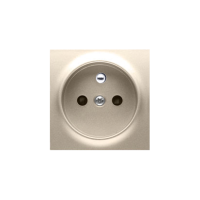 Pokrywa gniazda pojedynczego z przesłoną, złoty mat DGZ1ZP/44 Simon 54 | DGZ1ZP/44 Kontakt Simon