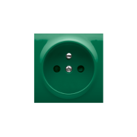 Pokrywa gniazda pojedynczego z przesłonami, zielona DGZ1ZP/33 Simon 54 | DGZ1ZP/33 Kontakt Simon