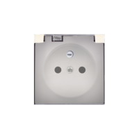 Pokrywa gniazda do wersji IP44 z przesłonami, klapka transparentna, krem DGZ1BUZP/41A Simon 54 | DGZ1BUZP/41A Kontakt Simon