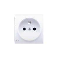 Pokrywa gniazda pojedynczego z przesłoną, antybakteryjny biały DGZ1ZP/AB11 Simon 54 | DGZ1ZP/AB11 Kontakt Simon