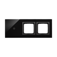 Panel dotykowy 3 moduły, 1 pole dotykowe + 2 otwory na osprzęt S54, zastygła lawa Touch DSTR3100/73 | DSTR3100/73 Kontakt Simon