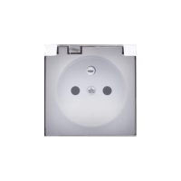 Pokrywa gniazda pojedynczego - klapka transparentna IP44, biały 82068KD-30 Simon 82 | 82068KD-30 Kontakt Simon