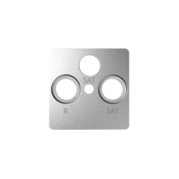 Pokrywa gniazda RTV/SAT, aluminium 82038-93 Simon 82 | 82038-93 Kontakt Simon