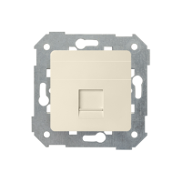 Pokrywa pojedyńcza gniazda RJ45, płaska z żaluzją (moduł) kremowy 82005-31 Simon 82 | 82005-31 Kontakt Simon