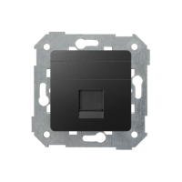 Pokrywa pojedyncza gniazda RJ45, płaska z żaluzją (moduł) grafit 82005-38 Simon 82 | 82005-38 Kontakt Simon