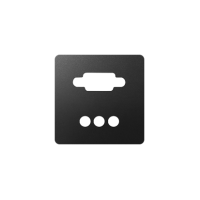 Pokrywa gniazda VGA + 3RCA, grafit 8200092-038 Simon 82 | 8200092-038 Kontakt Simon