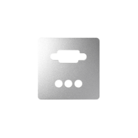 Pokrywa gniazda VGA + 3RCA, aluminium 8200092-093 Simon 82 | 8200092-093 Kontakt Simon