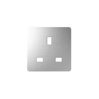 Pokrywa do mechanizmu gniazda brytyjskiego (75423-39), aluminium 82045-93 Simon 82 | 82045-93 Kontakt Simon