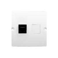 Gniazdo komputerowe RJ45 pojedyncze, kategoria 5e, biały BMF51.02/11 Simon Basic | BMF51.02/11 Kontakt Simon