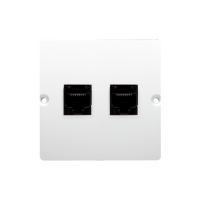 Gniazdo komputerowe RJ45 podwójne kategoria 5e, biały BMF52.02/11 Simon Basic | BMF52.02/11 Kontakt Simon