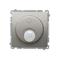 Łącznik z czujnikiem ruchu z przekaźnikiem z zabezpieczeniem (moduł) 8(2) A, 230V, satynowy | BMCR11P.01/29 Kontakt Simon
