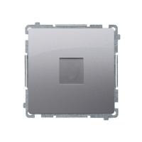 Zaślepka ramki (moduł), mocowanie za pomocą łapek lub wkrętów, stal inox BMPS.01/21 Simon Basic | BMPS.01/21 Kontakt Simon