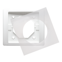 Ramka pojedyncza do wersji bryzgoszczelnej IP44 z uszczelką, biały BMRC1B/11 Simon Basic Neos | BMRC1B/11 Kontakt Simon