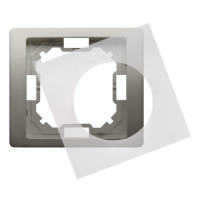 Ramka pojedyncza do wersji bryzgoszczelnej IP44 z uszczelką, satynowy BMRC1B/29 Simon Basic Neos | BMRC1B/29 Kontakt Simon