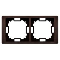 Ramka podwójna uniwersalna poziom i pion, mahoniowy BMRC2/050 Simon Basic Neos | BMRC2/050 Kontakt Simon