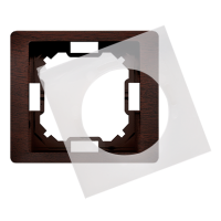 Ramka pojedyncza do wersji bryzgoszczelnej IP44 z uszczelką, mahoniowy BMRC1B/050 Simon Basic Neos | BMRC1B/050 Kontakt Simon