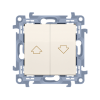 Łącznik żaluzjowy (moduł) 10A, 250V, zaciski śrubowe, krem CZW1.01/41 Simon 10 | CZW1.01/41 Kontakt Simon