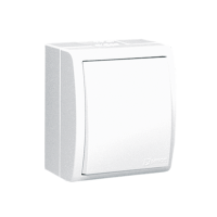 Łącznik jednobiegunowy, IP54 z podświetleniem, 10AX, zac. śrubowe, biały AQW1L/11 Simon Aquarius | AQW1L/11 Kontakt Simon