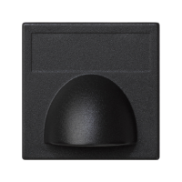 Pokrywa K45 bezpośrednia kątowa, czarny, Simon Connect | K10/14 Kontakt Simon