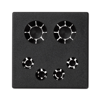 Pokrywa K45 bezpośrednia, czarny, Simon Connect | K20/14 Kontakt Simon