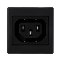 Pokrywa K45 gniazdo IEC320 230V żeńskie (C13), czarny, Simon Connect | K306A/14 Kontakt Simon
