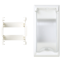 Płytka S500 z pokrywą do aparatury modułowej 2-pol., czysta biel 50000074-030 Simon Connect | 50000074-030 Kontakt Simon