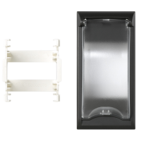 Płytka S500 z pokrywą do aparatury modułowej 2-pol., szary grafit 50000074-038 Simon Connect | 50000074-038 Kontakt Simon