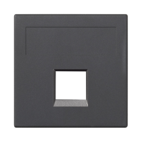 Płytka S500, 1x RJ bez osłon uniwersalna, szary grafit 50000185-038 Simon Connect | 50000185-038 Kontakt Simon