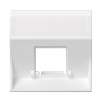 Płytka S500, 1xRJ bez osłon skośna, do adapterów MD, czysta biel 50000181-030 Simon Connect | 50000181-030 Kontakt Simon