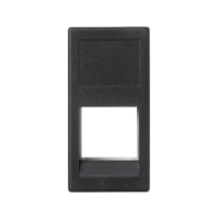 Płytka K45/2, 1x RJ bez osłon, 22,5x45mm, 3M OCK, czarny, Simon Connect | KA045/14 Kontakt Simon