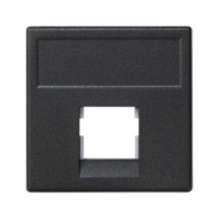 Płytka K45, 1xRJ bez osłon, 3M Volition OCK, czarny, Simon Connect | K045/14 Kontakt Simon