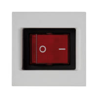 Płytka K45 z łącznikiem dwubiegunowym z podświetleniem, czysta biel KL04/9 Simon Connect | KL04/9 Kontakt Simon