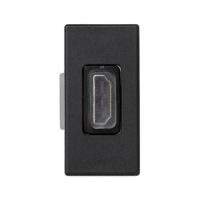 Płytka K45/2 adapter HDMI-HDMI 22,5x45mm + wkład, szary grafit K129B/14 Simon Connect | K129B/14 Kontakt Simon