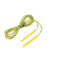 Przewód do miernika zakończony wtykami bananowymi,żółty (2,2m) | WAPRZ2X2YEBB Sonel