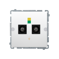 Gniazdo ekwipotencjalne podwójne moduł, biały | BMGEK2.01/11 Kontakt Simon