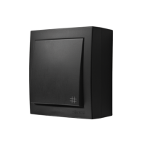 Łącznik krzyżowy, 10 AX, 250V, zaciski śrubowe, czarny IP44 Aquaclick | ACW7/49 Kontakt Simon