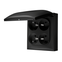 Gniazdo wtyczkowe IP44 4-krotne z uziem klapka kolor pokr przesł 16A 250V szybkozł czarny Aquaclick | ACGZ4CZ/49 Kontakt Simon