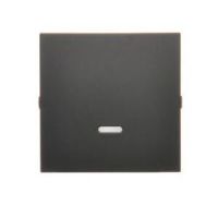 Klawisz pojedynczy z oczkiem do łączników / przycisków z podświetleniem, czarny Simon 10 | CKW1L/49 Kontakt Simon