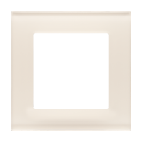 Ramka 1-krotna Nature, Szkło mrożone kremowe Simon 55 | TRN1/171 Kontakt Simon