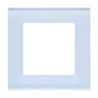 Ramka 1-krotna Nature, Szkło mrożone błękitne Simon 55 | TRN1/180 Kontakt Simon