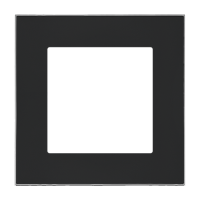Ramka 1-krotna DUO, Czarna, podstawa chrom Simon 55 | TRD1.163/149 Kontakt Simon