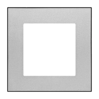 Ramka 1-krotna DUO, Aluminium, podstawa czarna Simon 55 | TRD1.149/143 Kontakt Simon