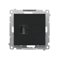 Gniazdo HDMI (moduł), Czarny mat Simon 55 | TGHDMI.01/149 Kontakt Simon