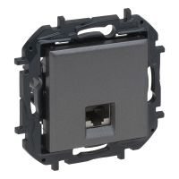 Gniazdo komputerowe RJ45 kat. 6A UTP, stalowy, NILOE STEP | 863467B Legrand