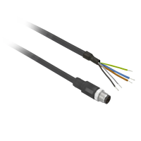 Złącze wtykowe męskie M12 proste DŁ.0.5M 5PIN | XZCP1564L05 Telemecanique Sensors